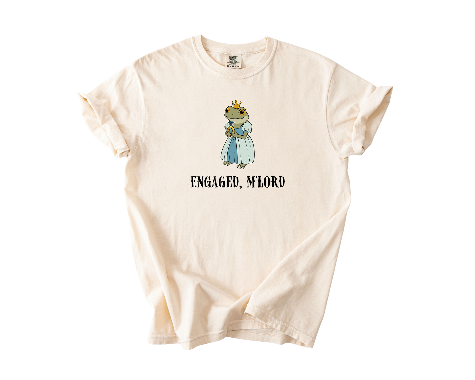 “M’LADY SAID YES” + “ENGAGED, M’LORD” Comfort Colors® Engagement Tee Bundle