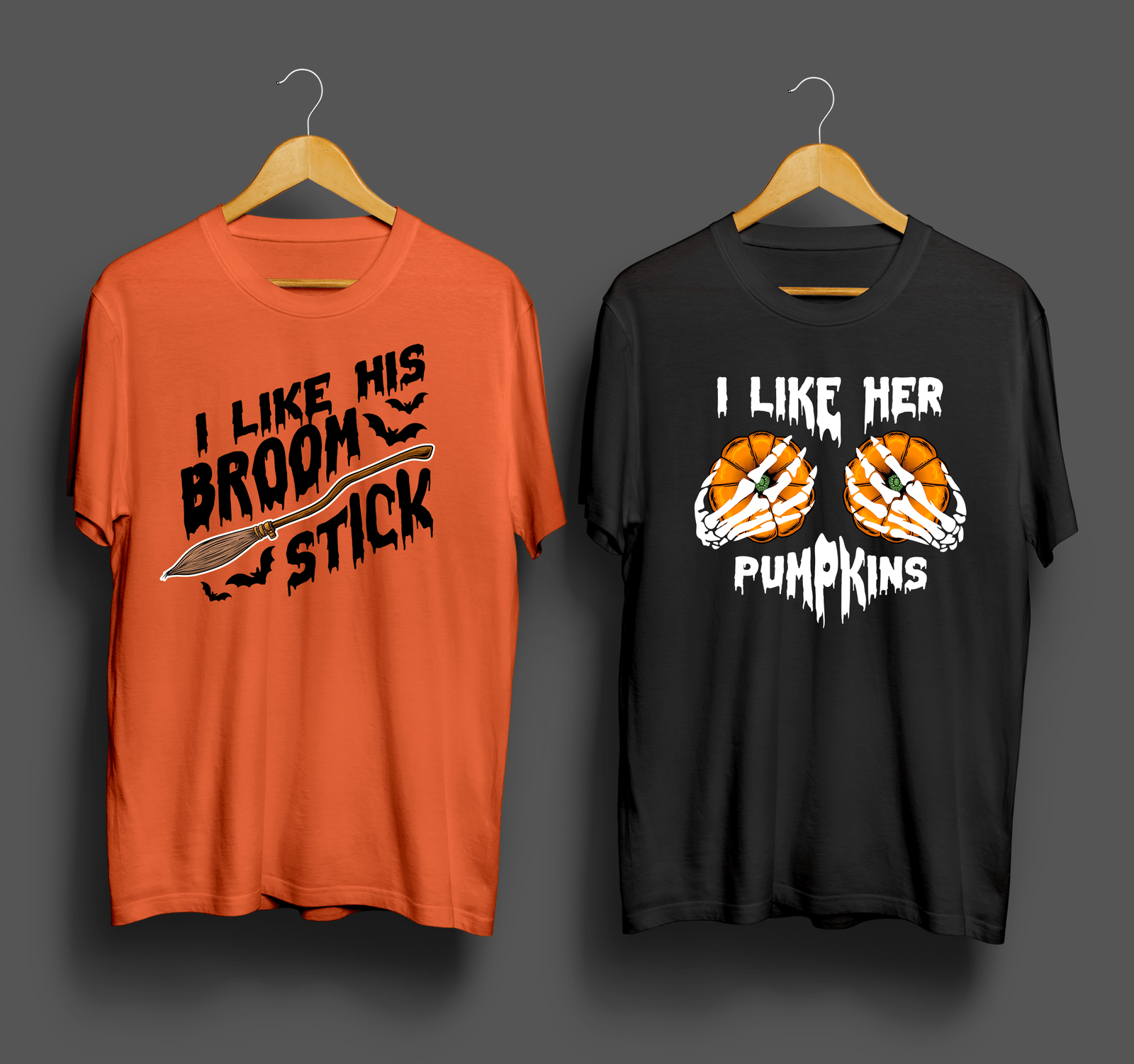 I Like His Broomstick | I Like her pumpkins