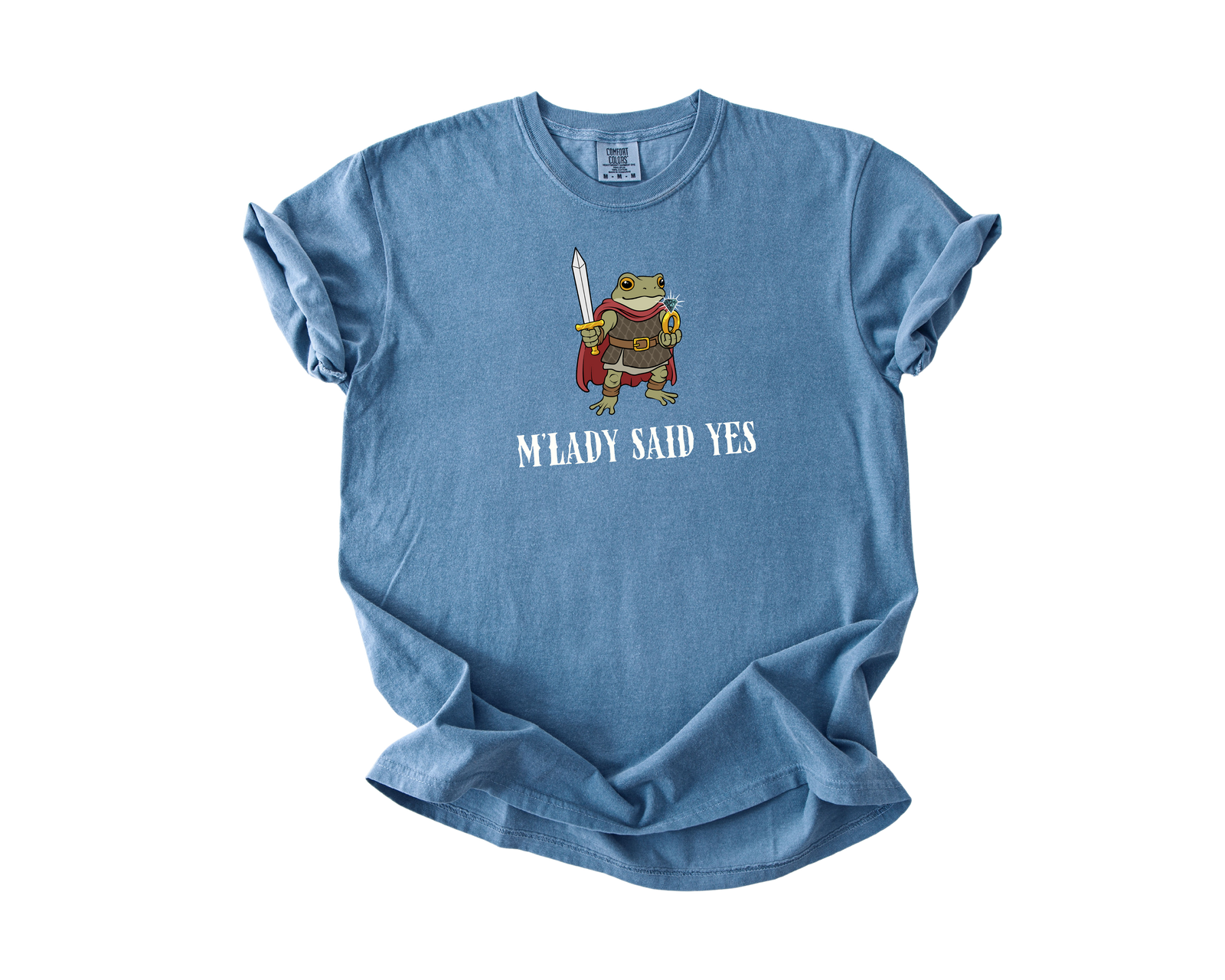 “M’LADY SAID YES” + “ENGAGED, M’LORD” Comfort Colors® Engagement Tee Bundle