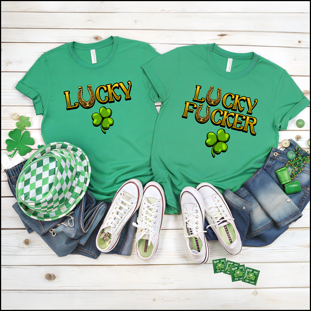Lucky &amp; Lucky F Deluxe St Patrick's Day Shirts!