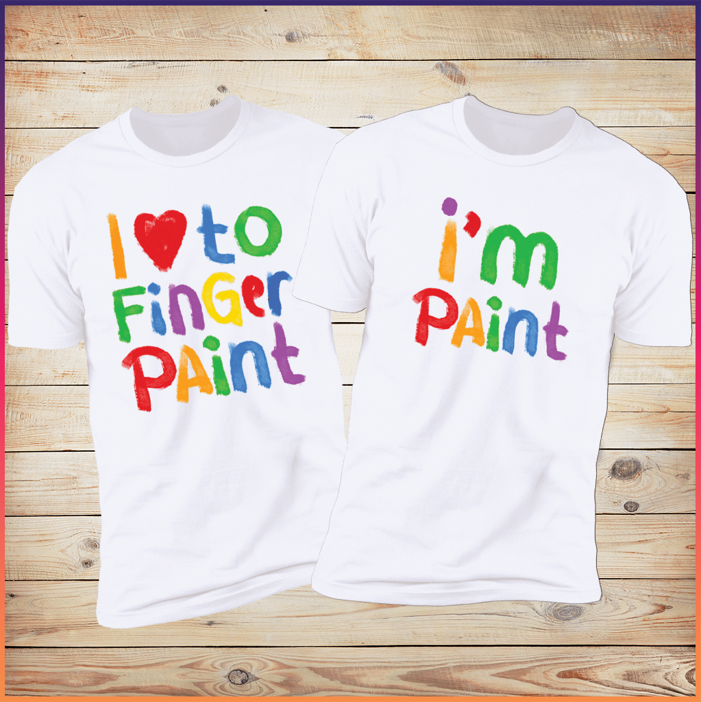 I Love to Finger Paint / I’m Paint | Matching Couples Tees
