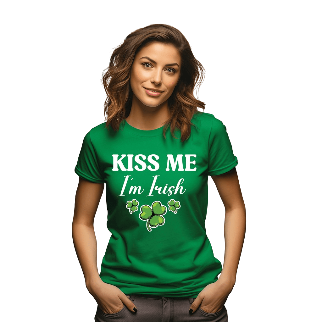Kiss Me I'm Irish &amp; Don't Kiss Her Couples Drinking Shirts