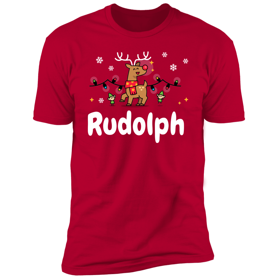 Most Likely to Try to Ride Rudolph + Rudolph | Matching Couples Tees (Red &amp; Green Set)