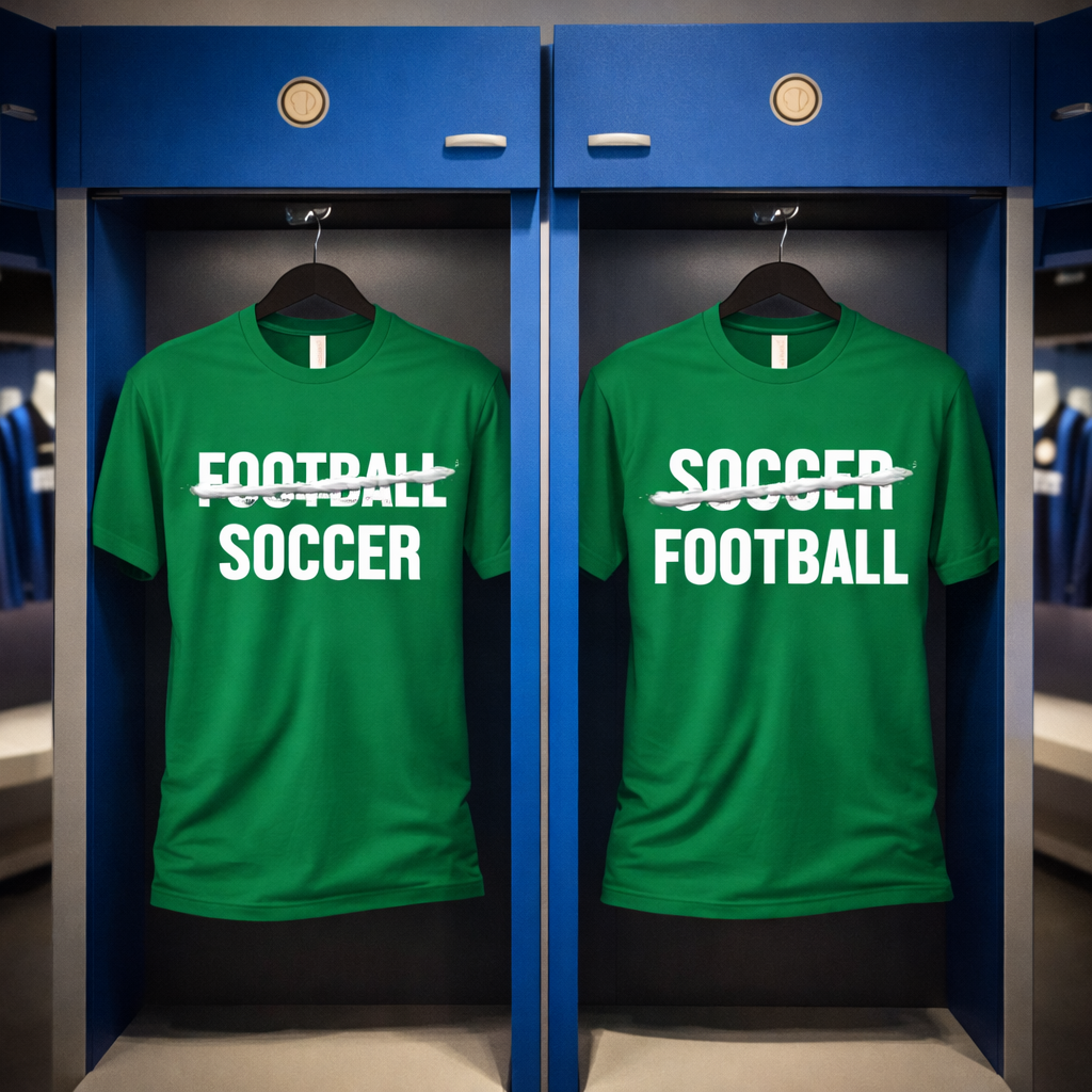 Football vs Soccer Tees  Pick Your Side